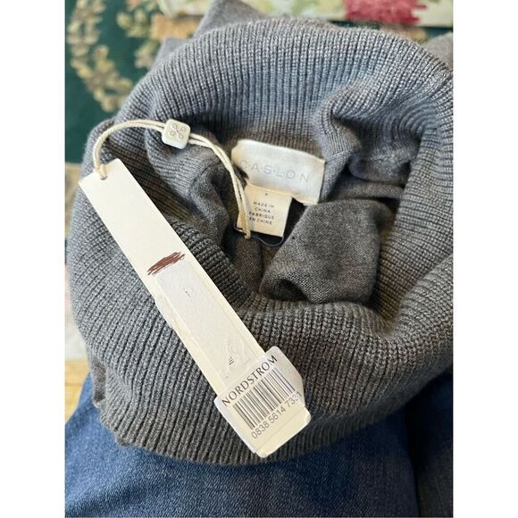 Caslon Women’s S Turtleneck LS Sweater Gray - Picture 8 of 10